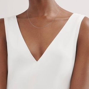 New! In box Tiffany’s Chain in sterling silver, 16" long.